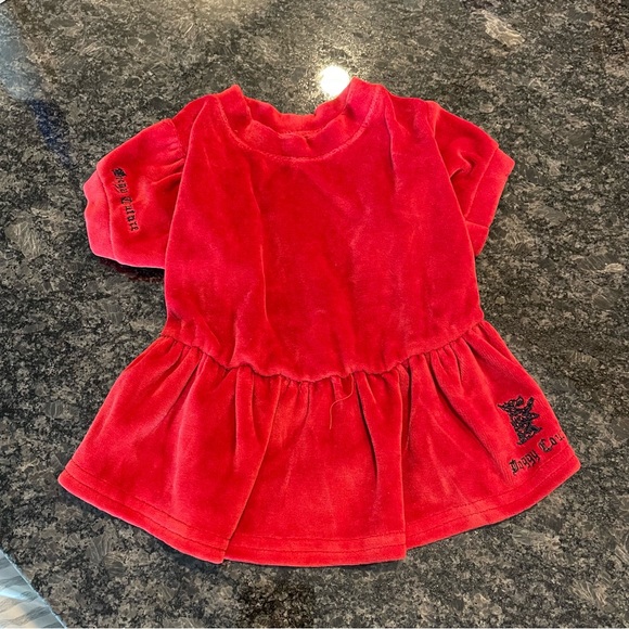 Juicy Doggy Couture Velour Ruffle Dress